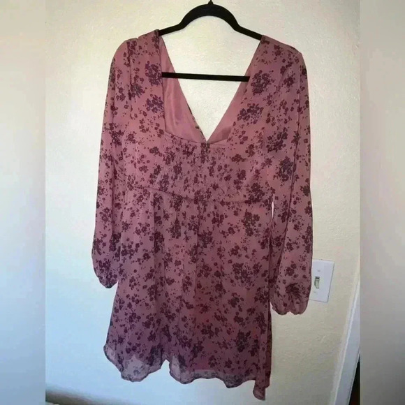 Women’s “Live To Be Spoiled” Long Sleeve Knot Front Summer Dress SIZE L - Picture 4 of 9